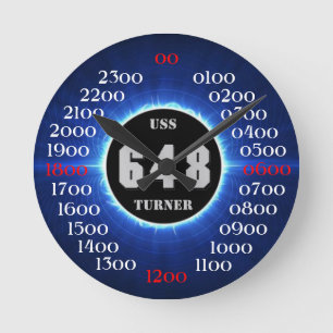 USS Turner  (DD-648) Round Clock