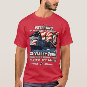 USS Valley Forge CG50 US Navy cruiser veterans T-Shirt