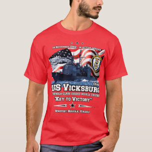 USS Vicksburg CG69 Cruiser T-Shirt