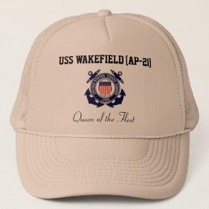 USS WAKEFIELD (AP-21) "Queen of the Fleet" Trucker Trucker Hat