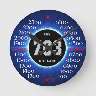 USS Wallace L. Lind (DD-703) Round Clock