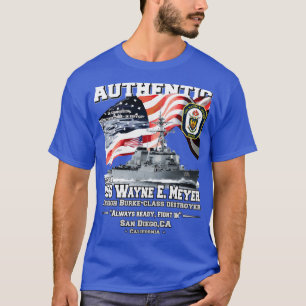 USS Wayne E Meyer DDG108 Destroyer Veterans T-Shirt