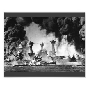 USS West Virginia at Pearl Harbour Photo Print
