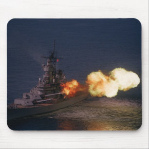 USS Wisconsin (BB-64) Mouse Mat