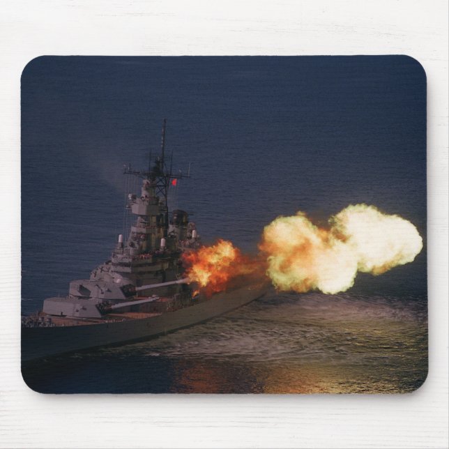 USS Wisconsin (BB-64) Mouse Mat (Front)