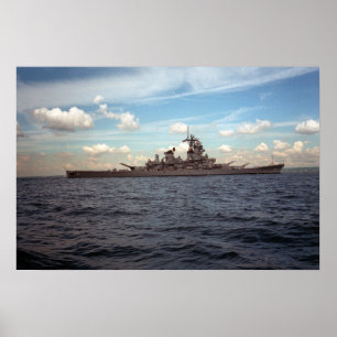 USS Wisconsin (BB-64) Poster