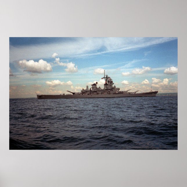 USS Wisconsin (BB-64) Poster (Front)