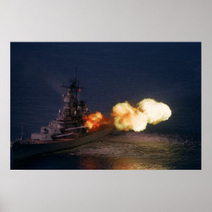 USS Wisconsin (BB-64) Poster