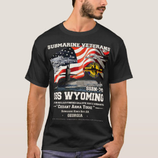 USS Wyoming SSBN742 Submarine Veterans T-Shirt