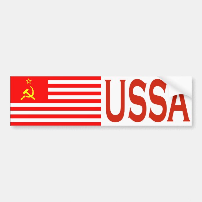 USSA Flag Bumper Sticker (Front)