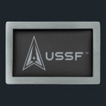 USSF | United States Space Force Belt Buckle<br><div class="desc">Celebrate the United States Space Force with a bold and inspiring design that embodies patriotism and pride. Perfect for showcasing admiration for this elite military branch in a creative and stylish way.</div>