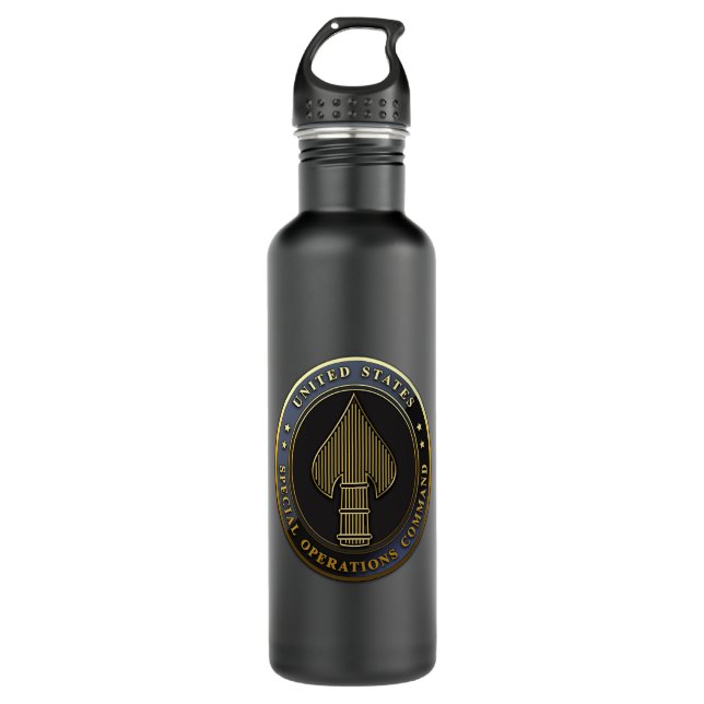 USSOCOM Emblem 710 Ml Water Bottle (Front)