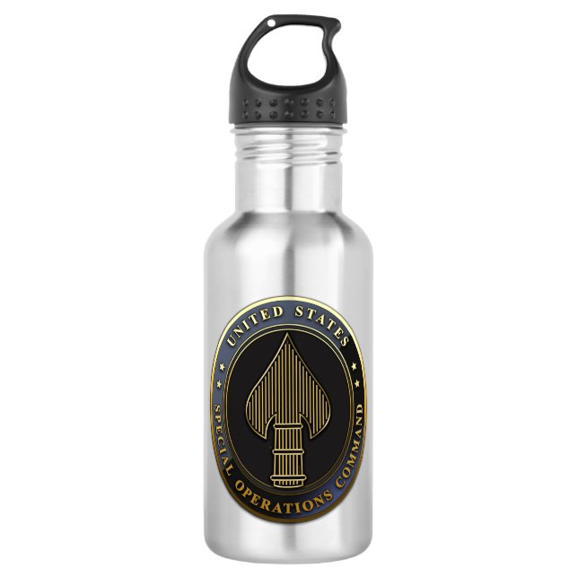 USSOCOM Emblem 710 Ml Water Bottle (Front)