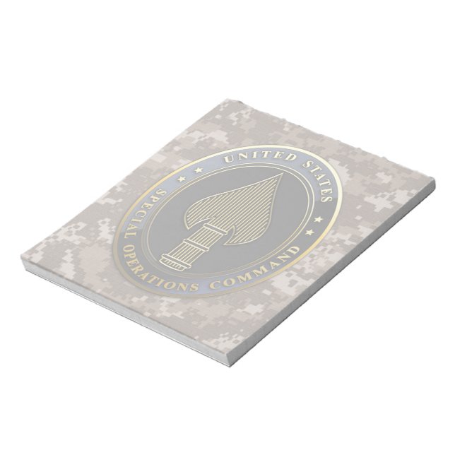 USSOCOM Emblem Notepad (Rotated)