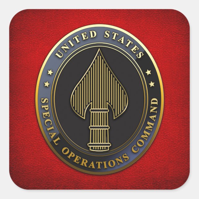 USSOCOM Emblem Square Sticker (Front)
