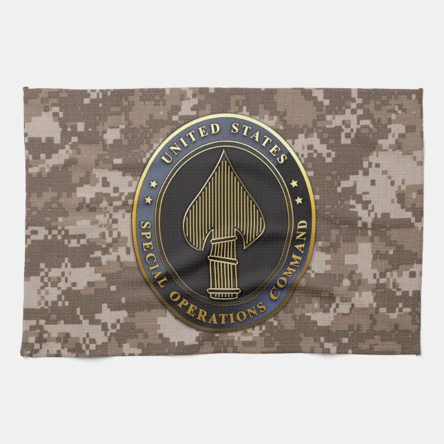 USSOCOM Emblem Tea Towel (Horizontal)