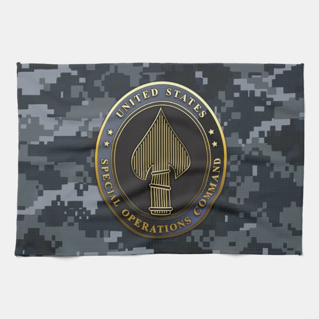 USSOCOM Emblem Tea Towel (Horizontal)