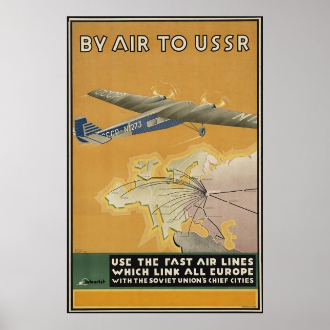 USSR Airplane Poster (Front)