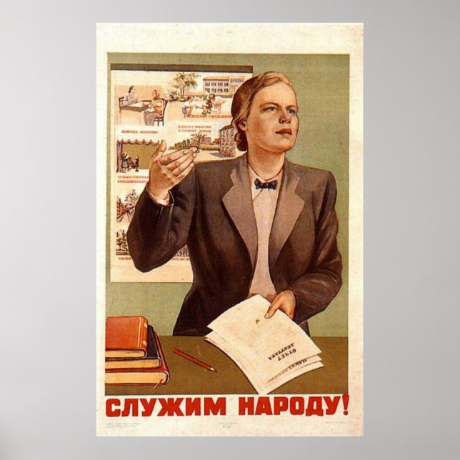 USSR CCCP Cold War Soviet Union Propaganda Posters (Front)