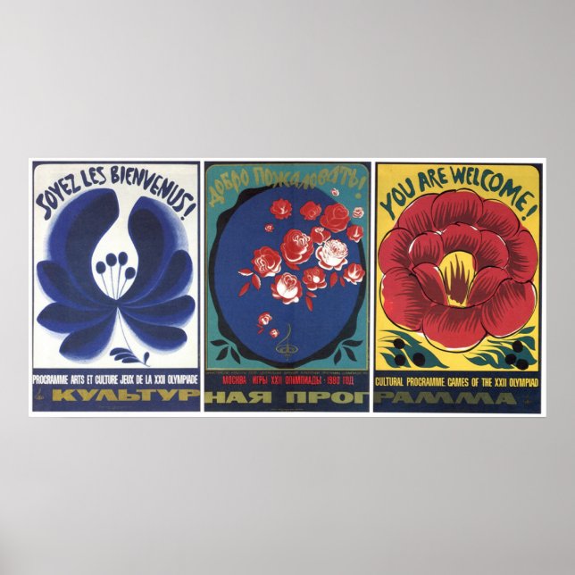 USSR CCCP Cold War Soviet Union Propaganda Posters (Front)