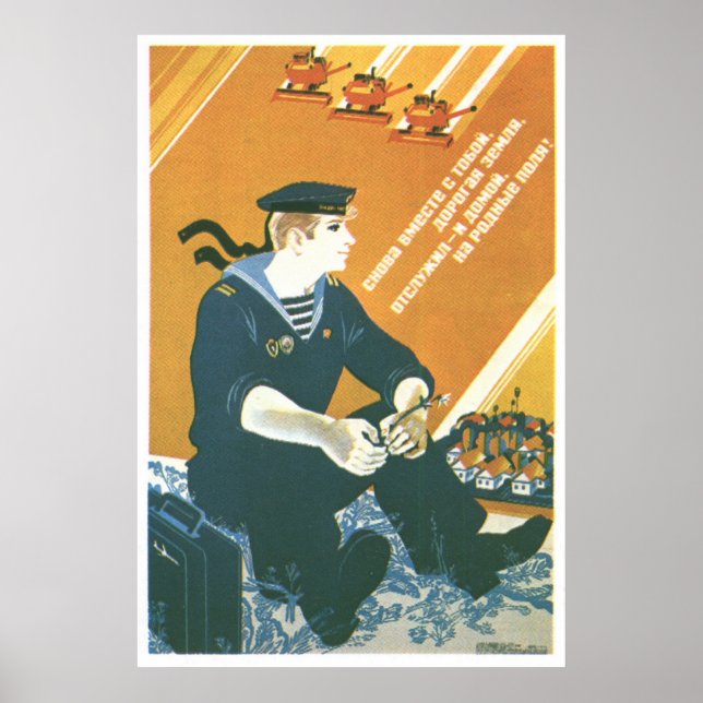 USSR CCCP Cold War Soviet Union Propaganda Posters (Front)