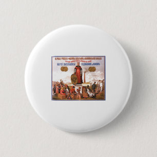 USSR CCCP Cold War Soviet Union Propaganda Posters 6 Cm Round Badge