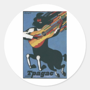 USSR CCCP Cold War Soviet Union Propaganda Posters Classic Round Sticker