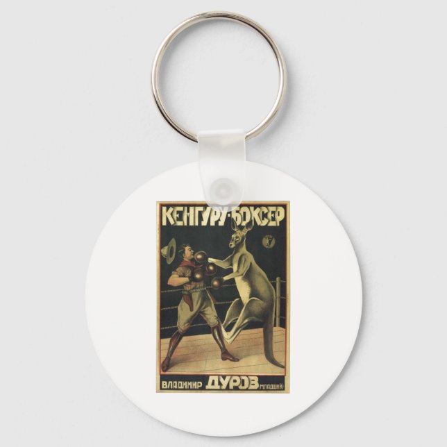 USSR CCCP Cold War Soviet Union Propaganda Posters Key Ring (Front)