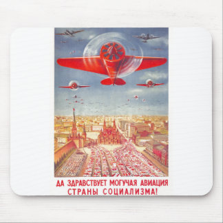 USSR CCCP Cold War Soviet Union Propaganda Posters Mouse Mat