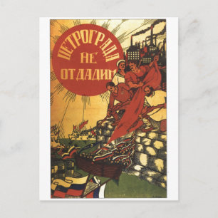 USSR CCCP Cold War Soviet Union Propaganda Posters Postcard