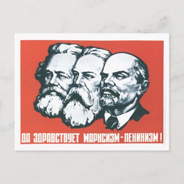 USSR CCCP Cold War Soviet Union Propaganda Posters Postcard (Front)