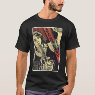 USSR CCCP Cold War Soviet Union Propaganda Posters T-Shirt