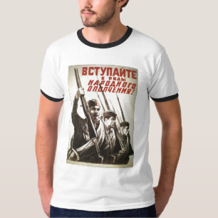 USSR CCCP Cold War Soviet Union Propaganda Posters T-Shirt