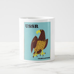 USSR Eagle vintage travel poster Large Coffee Mug