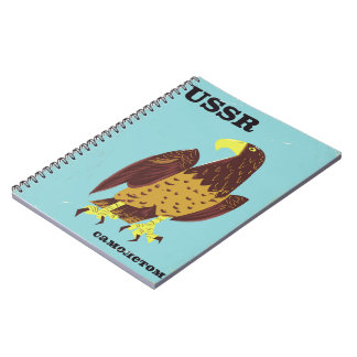USSR Eagle vintage travel poster Notebook