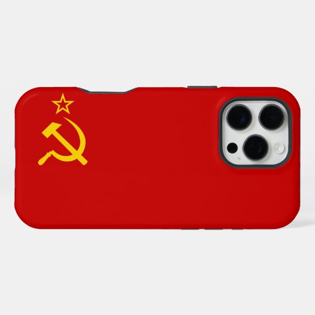 USSR FLAG iPhone CASE (Back Horizontal)