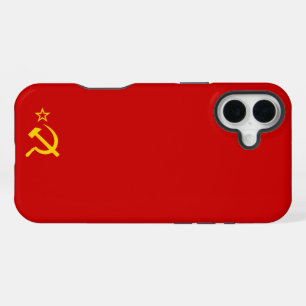USSR FLAG iPhone 16 PLUS CASE