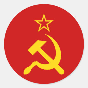USSR Flag - Soviet Union Flag Classic Round Sticker
