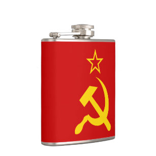 USSR Flag - Soviet Union Flag Hip Flask