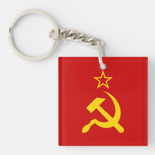 USSR Flag - Soviet Union Flag Key Ring