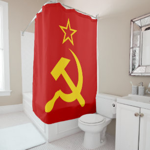 USSR Flag - Soviet Union Flag Shower Curtain