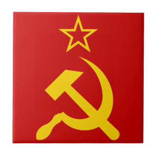 USSR Flag - Soviet Union Flag Tile
