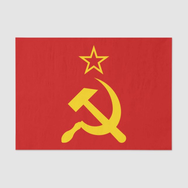 USSR Flag - Soviet Union Flag Tissue Paper (Front)