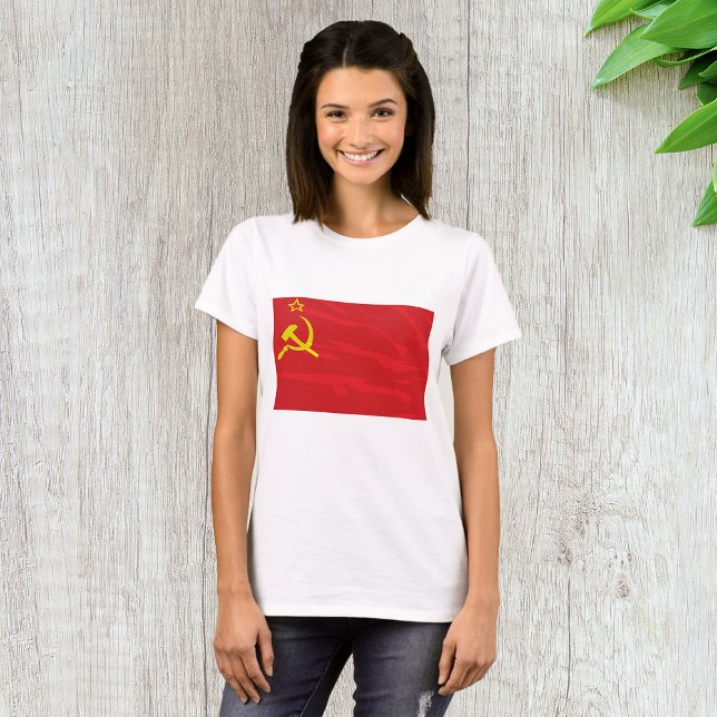 USSR Flag Womens T-Shirt (Creator Uploaded)