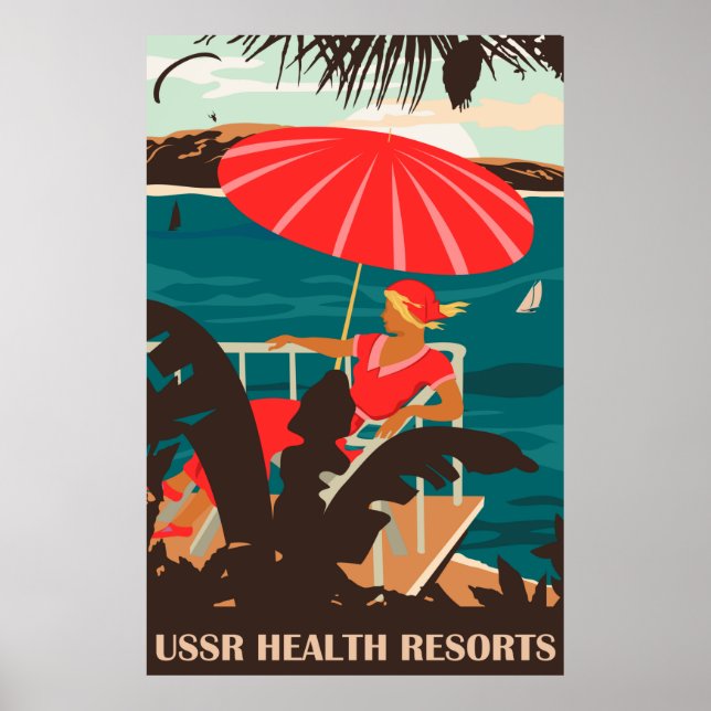 USSR Health Resorts Poster (Front)