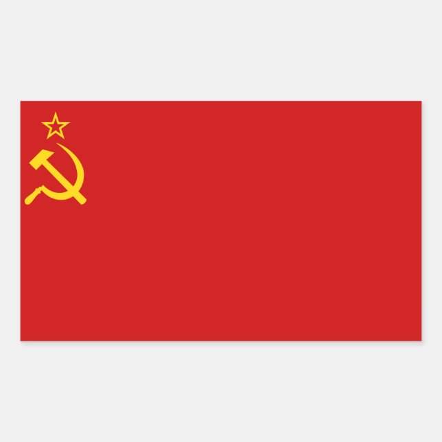 USSR RECTANGULAR STICKER (Front)