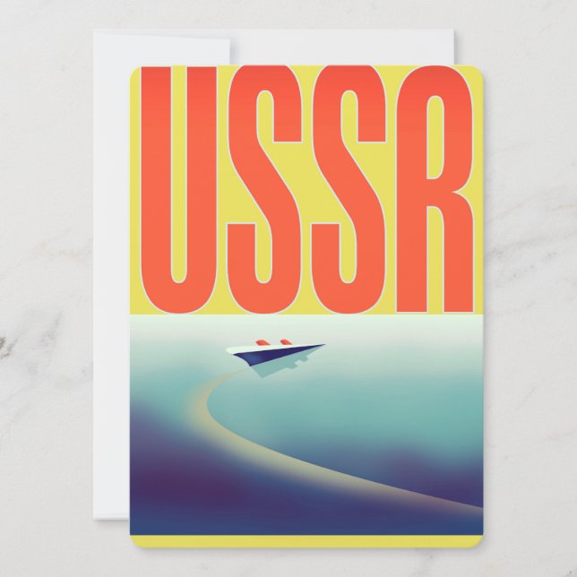 USSR Soviet Travel poster (Front)