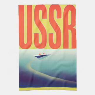 USSR Soviet Travel poster Tea Towel