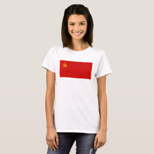 USSR Soviet Union Flag Communist Sickle and Hammer T-Shirt