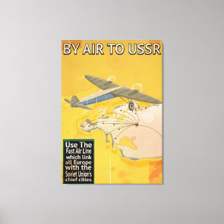 USSR Soviet Vintage Travel Poster Canvas Print